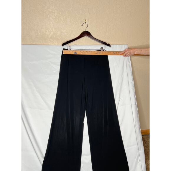 Lafayette. 148 womens size 8 pants black wool  flare leg side pockets corpcore - Picture 5 of 10